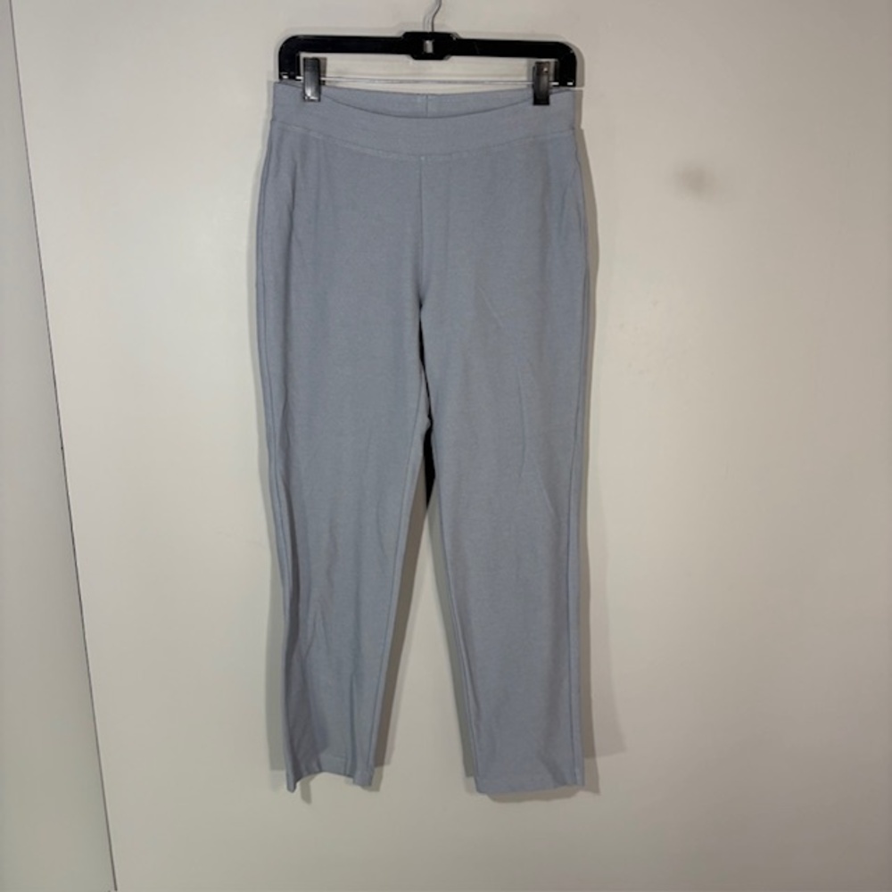Eileen Fisher Pants Womens PS Petite Gray Ponte Ankle Tapered Pull On Stretch